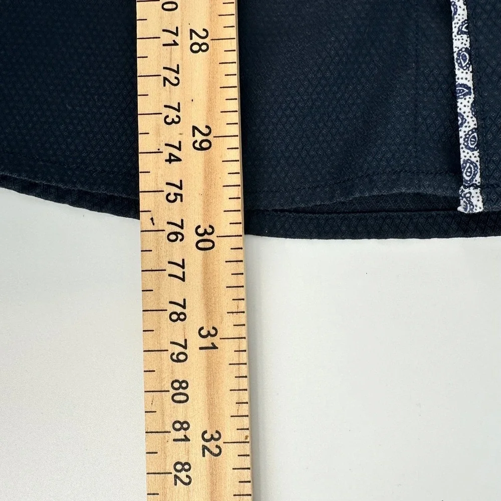 7 DIAMONDS Mens XL Dark Blue Textured Dress‎ Shirt Long Sleeve Button Up